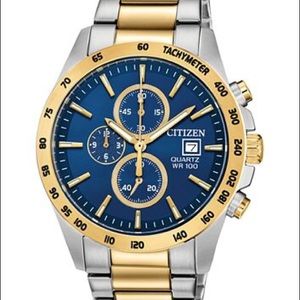 LIKE NEW Citizen Men’s Watch (Gold Silver & Blue)